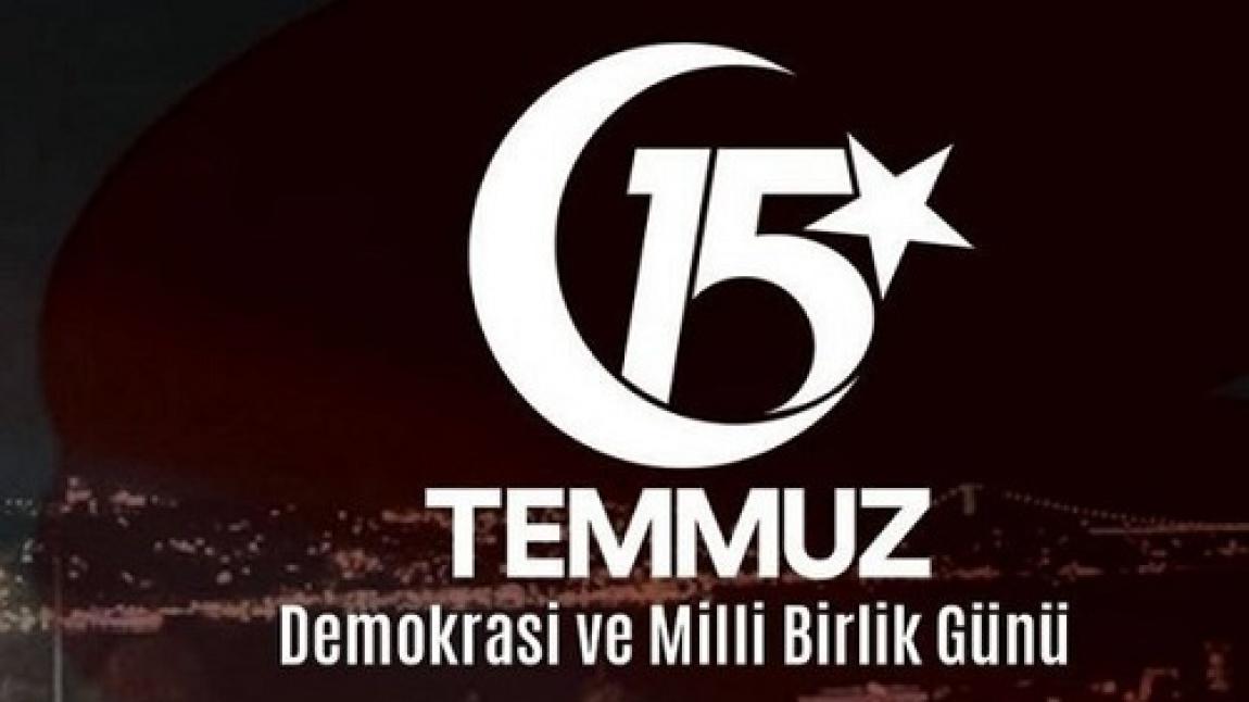 15 TEMMUZ DEMOKRASİ VE MİLLİ BİRLİK GÜNÜ KUTLU OLSUN.
